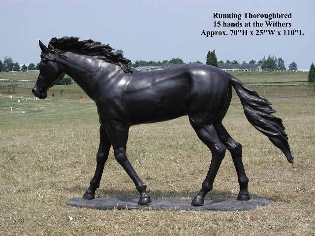 Bronze Running Horse - Click Image to Close